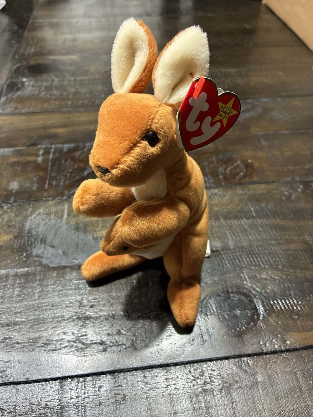 Ty Beanie Babies Pouch The Kangaroo And Joey Plush 1996
